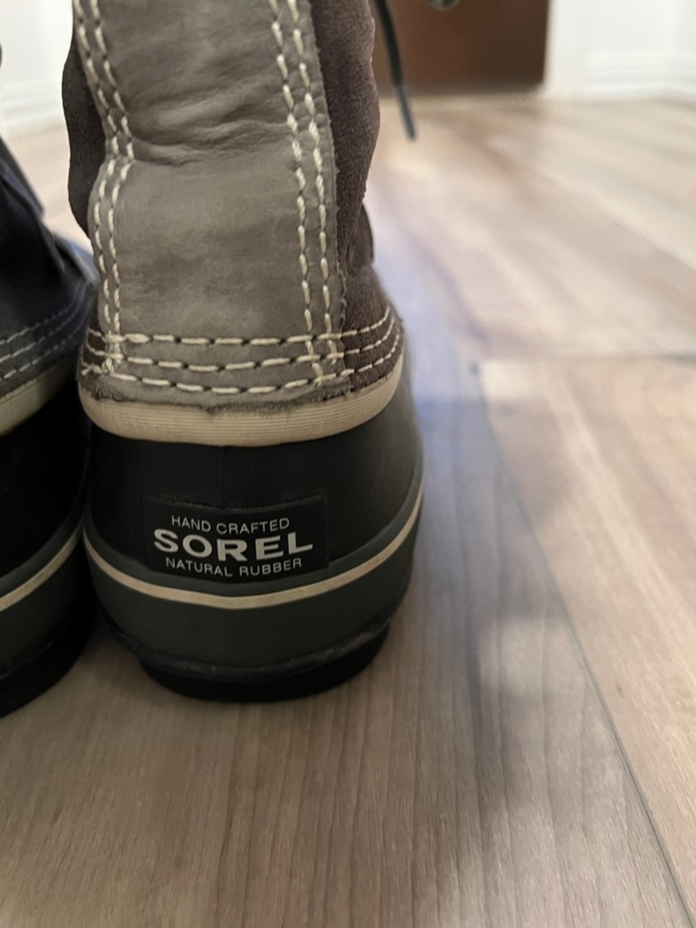 Sorel Brown and Black Faux-Fur Trim Lace-Up Winter Boots. “Joan of Arctic” - Picture 4 of 7